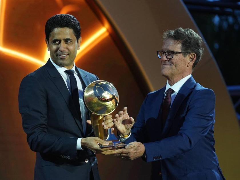 ناصر الخليفي يفوز بجائزة الريادة في كرة القدم من "كافد غلوب سوبر الأوروبية"