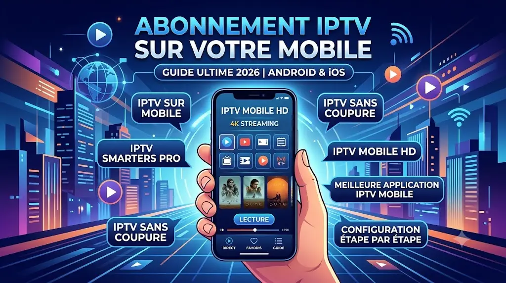 Abonnement IPTV sur Votre Mobile : Le Guide Ultime 2026 pour une Télévision Fluide et Portable